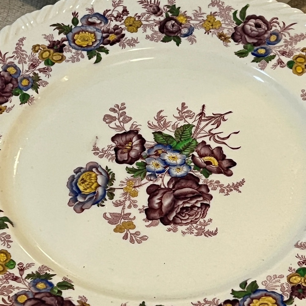 Trentham Royal Cauldron England 5 Side/ Plates 9.25” - Picture 9 of 12